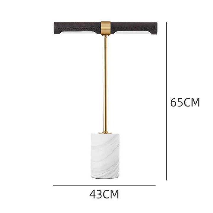 Moderne Marmor- und Messing-Stehlampe