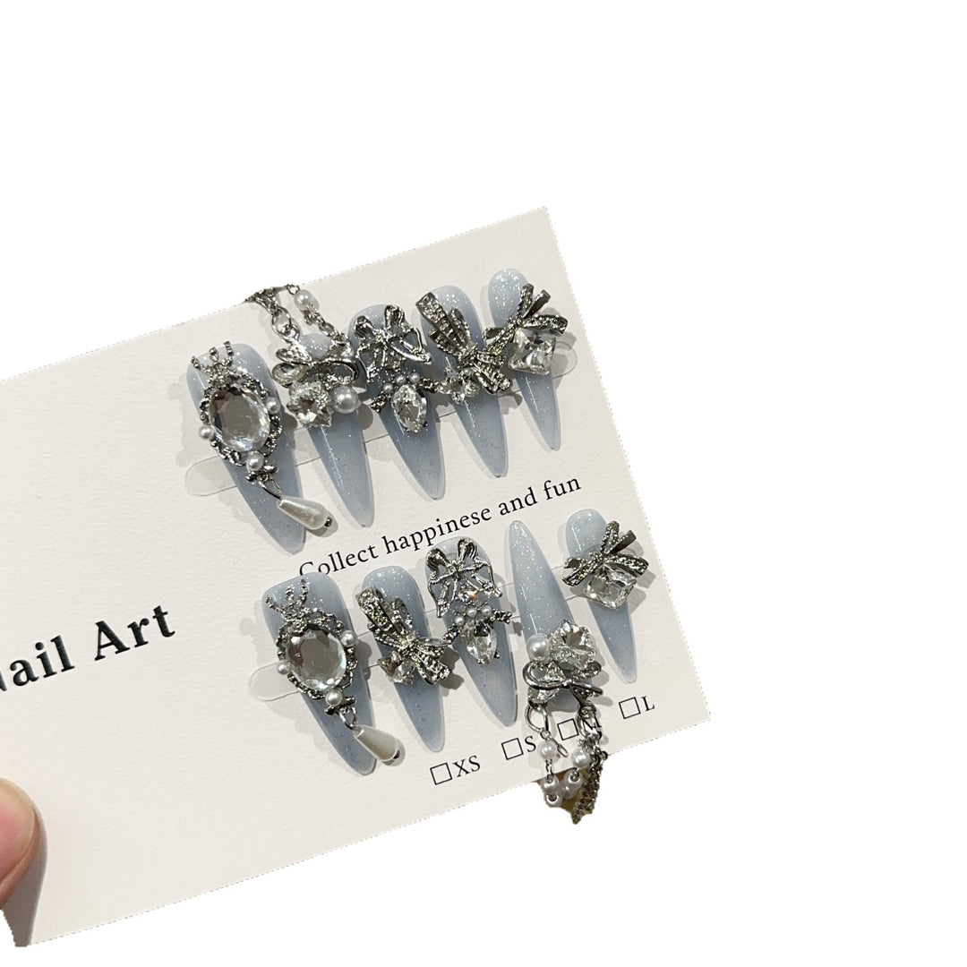 Dekoratives Glam Nagelkunst Set