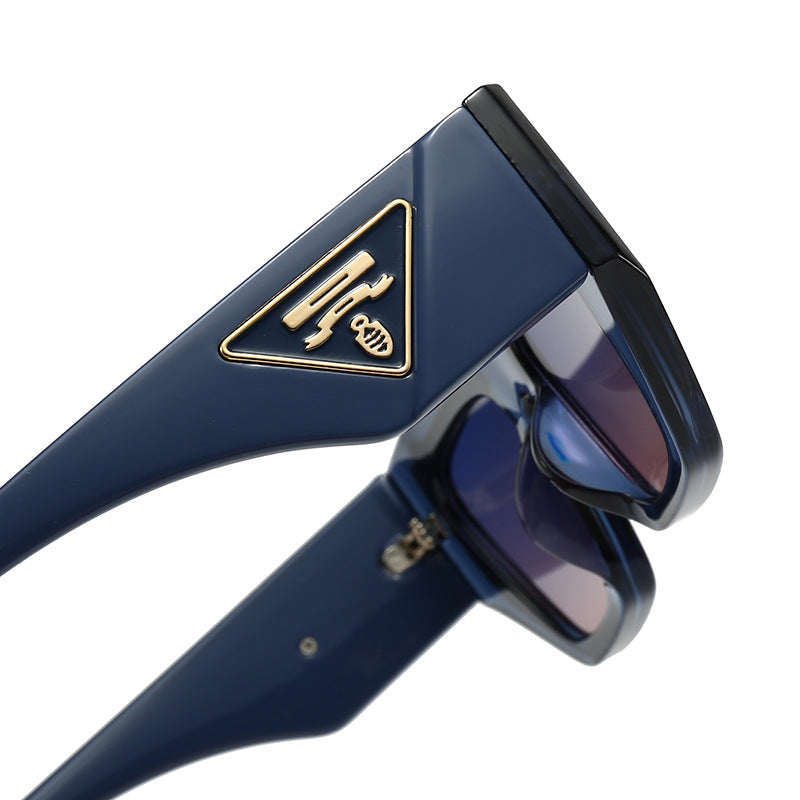 Damen Designer Sonnenbrille mit modernem, geometrischem Rahmen Karnz