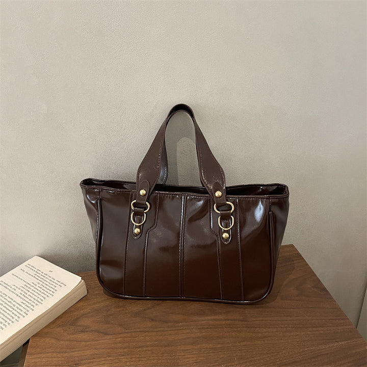 Elegante strukturierte Tote-Handtasche