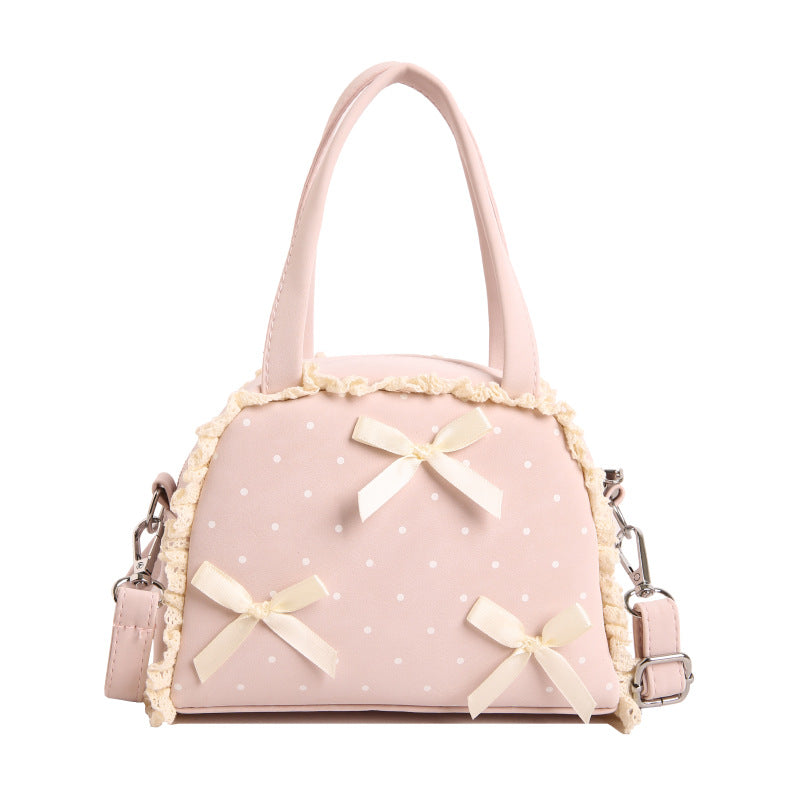 WoCharming Schleifen-verzierte Alltagshandtasche Karnz