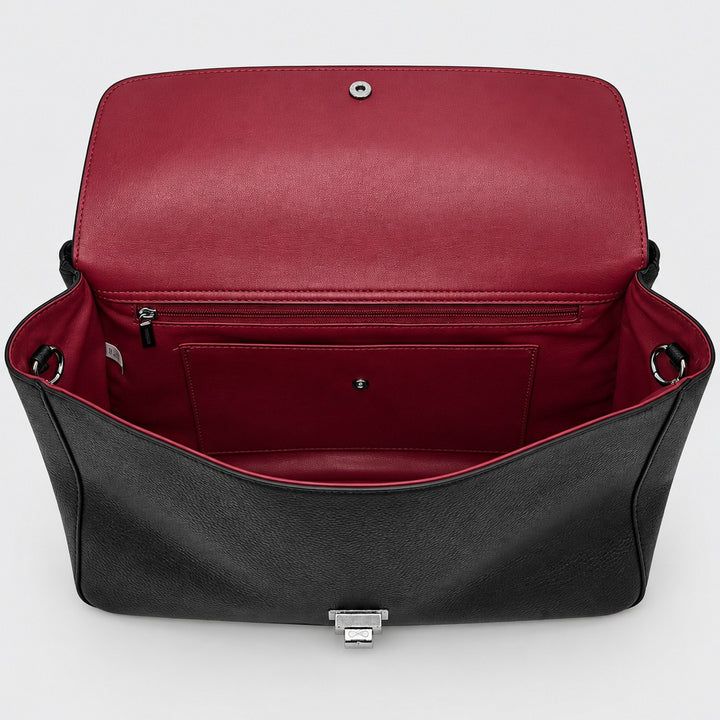 Elegante Leder Schulterhandtasche