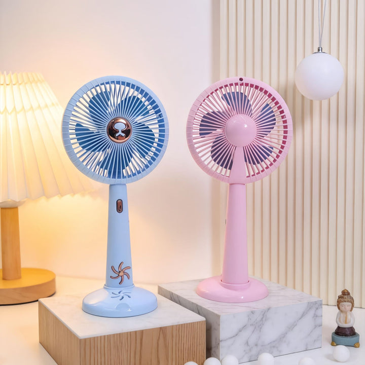 Damen Tragbarer Mini Tischventilator mit USB-Anschluss und leiser Betriebslautstärke Karnz