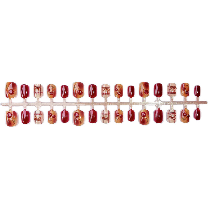 Künstlerisches glattes Press-On Nagelset