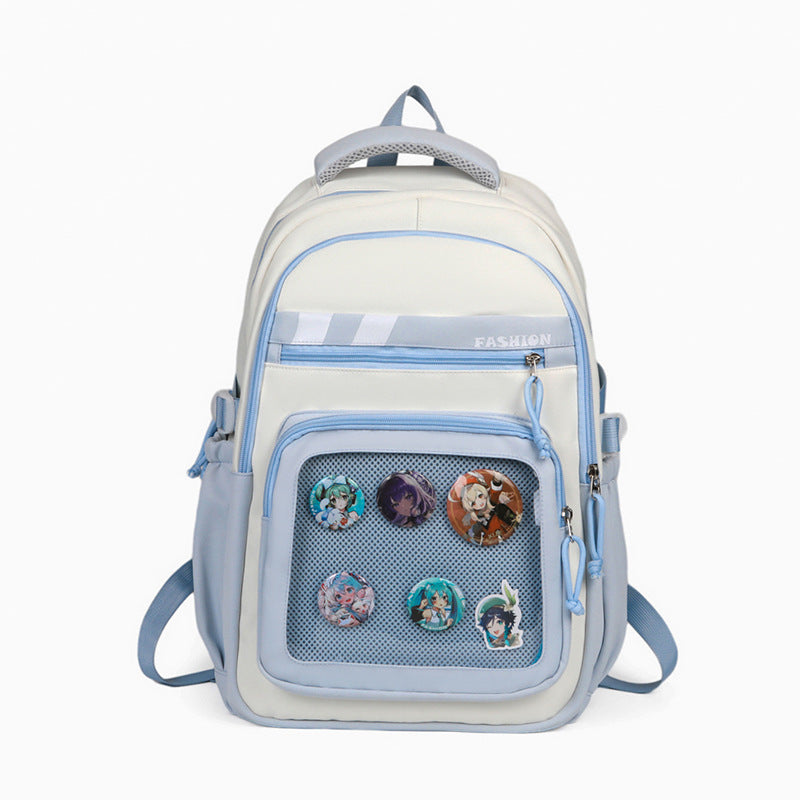 Stylischer Grafik-Patch-Rucksack Karnz