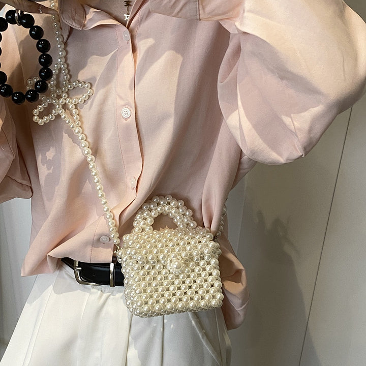 Elegante Perlen Abendhandtasche  1791041718