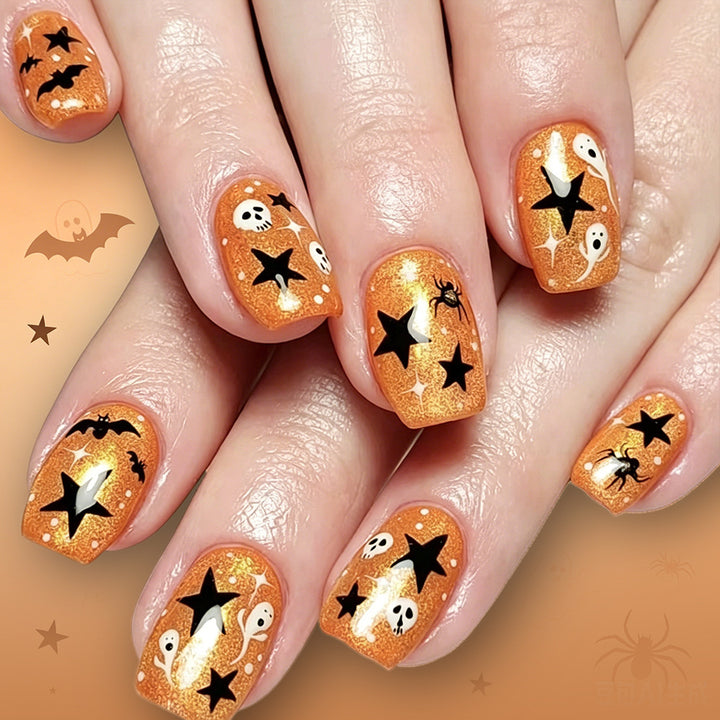Halloween-Themen Glitzer Nagelkunst Karnz