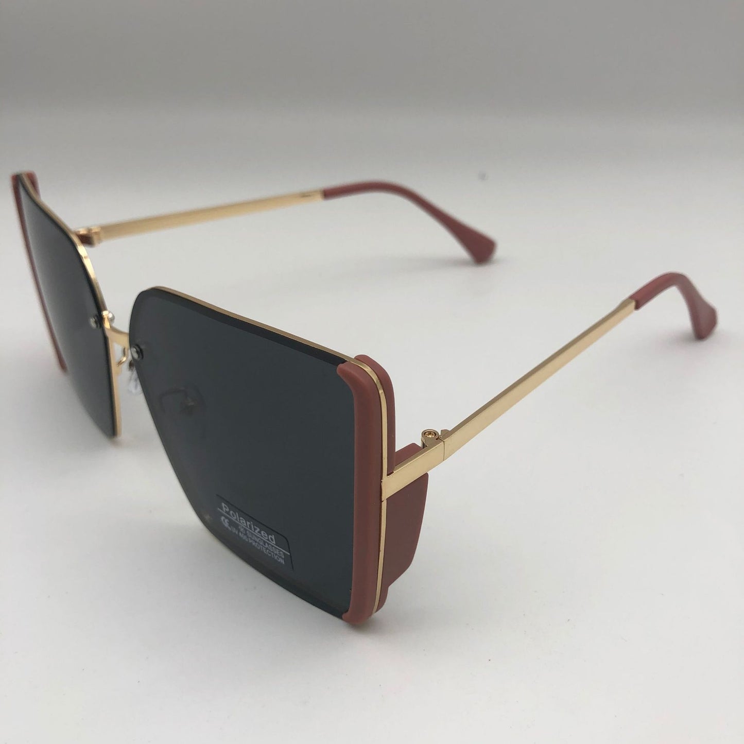 Damen Oversized quadratische Sonnenbrille mit polarisierten Gläsern Karnz