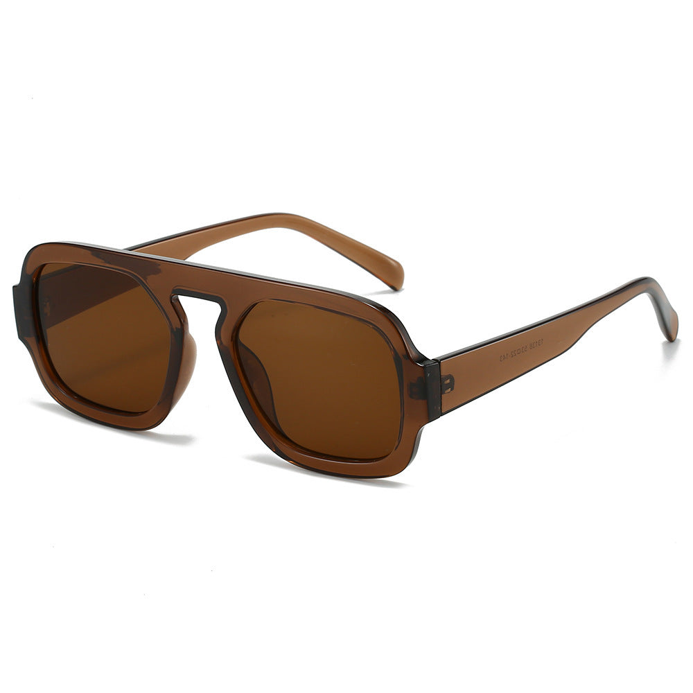 Oversized geometrische Linsen Sonnenbrille Karnz