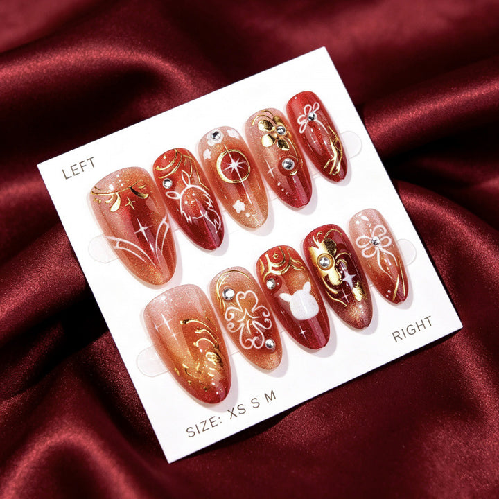 Elegante Künstlerische Drucknagelkollektion