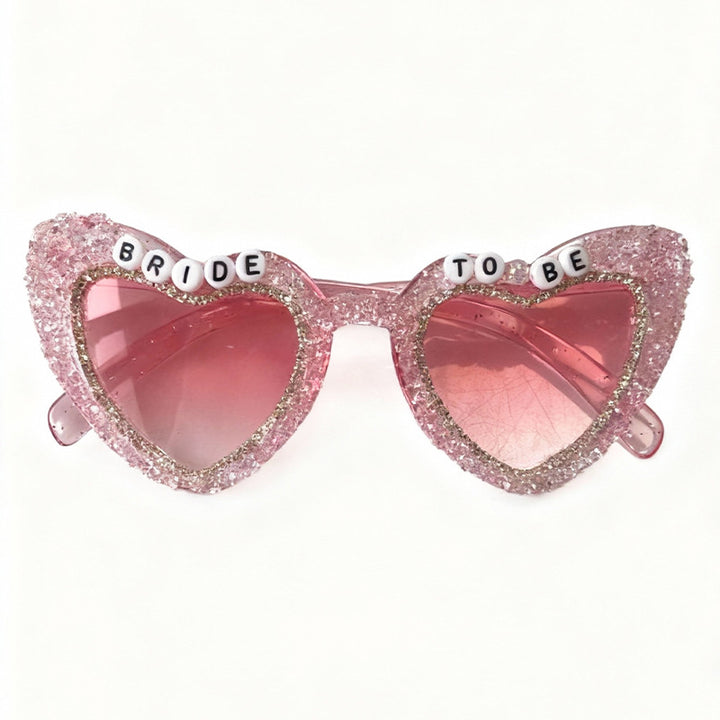 Rhinestone-beschmückte Herz-Sonnenbrille Karnz
