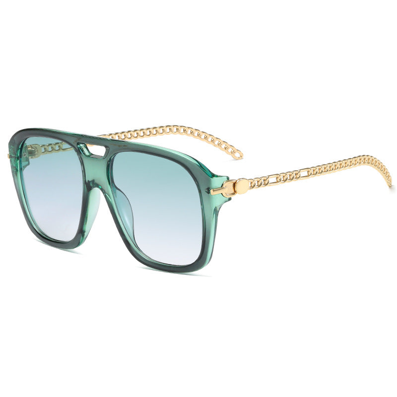 Damen Luxuriöse Sonnenbrille mit einzigartigem Kettenrahmen Karnz