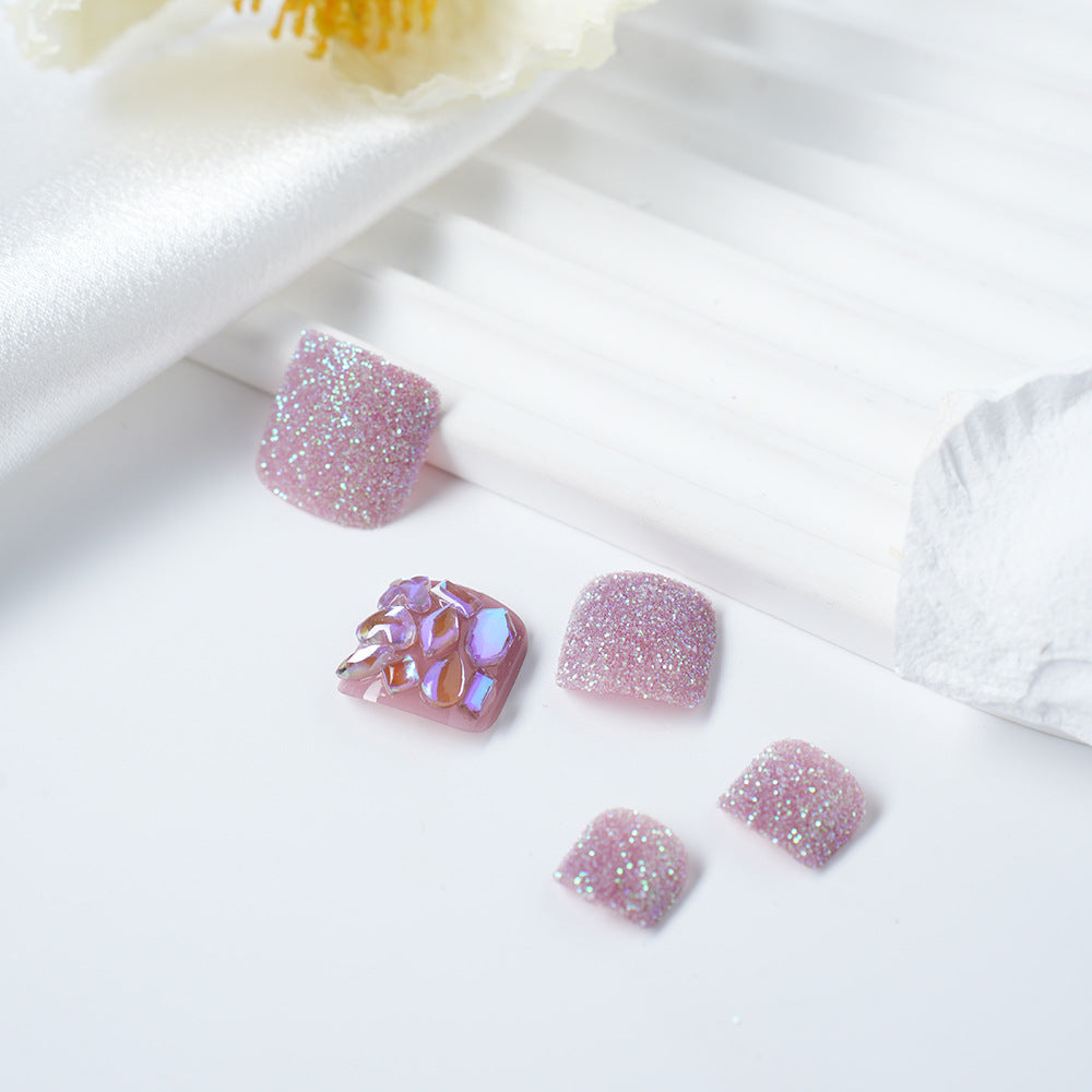 Glitzerndes Strass Press-On Nail Set Karnz