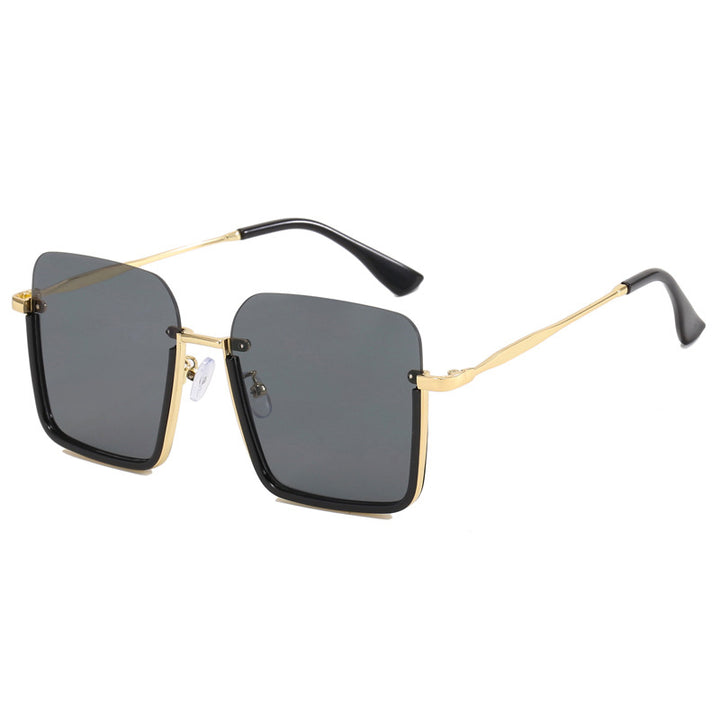 Damen oversized Sonnenbrille mit elegantem Geometrie-Rahmen Karnz