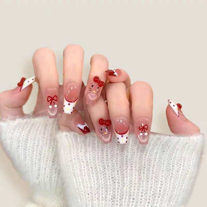 Kunstnägel mit Niedlichen 3D-Motiven Karnz
