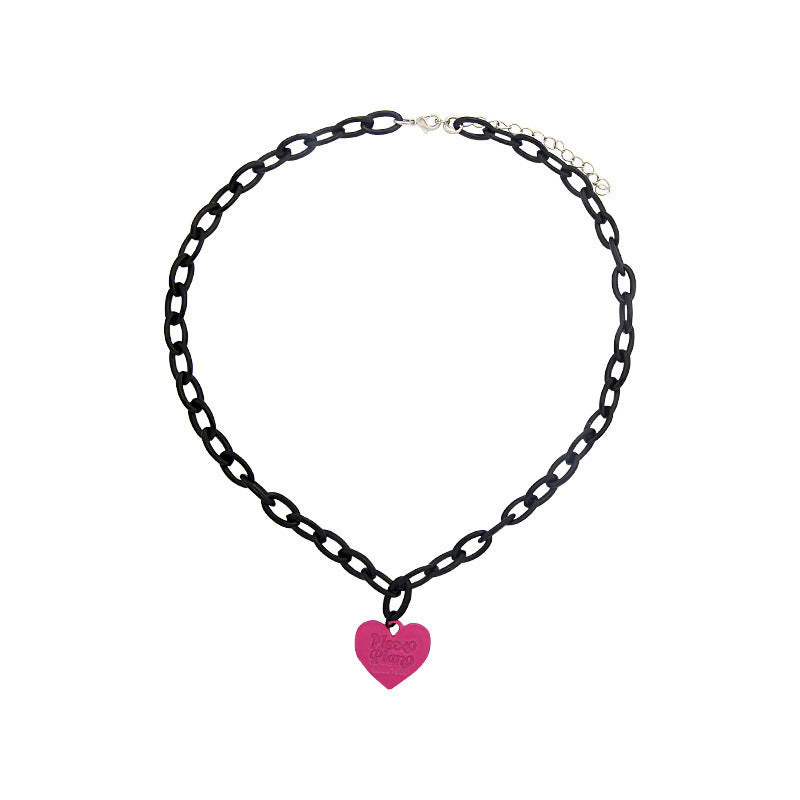 Herz Anhänger Choker Halskette Karnz