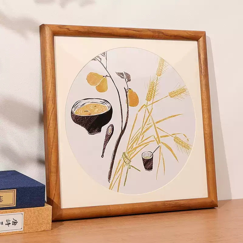 Natürlicher Holz Wandkunst Präsentationsrahmen