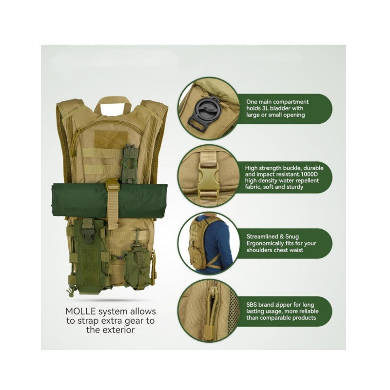 Tactical Rucksack mit Trinksystem Karnz