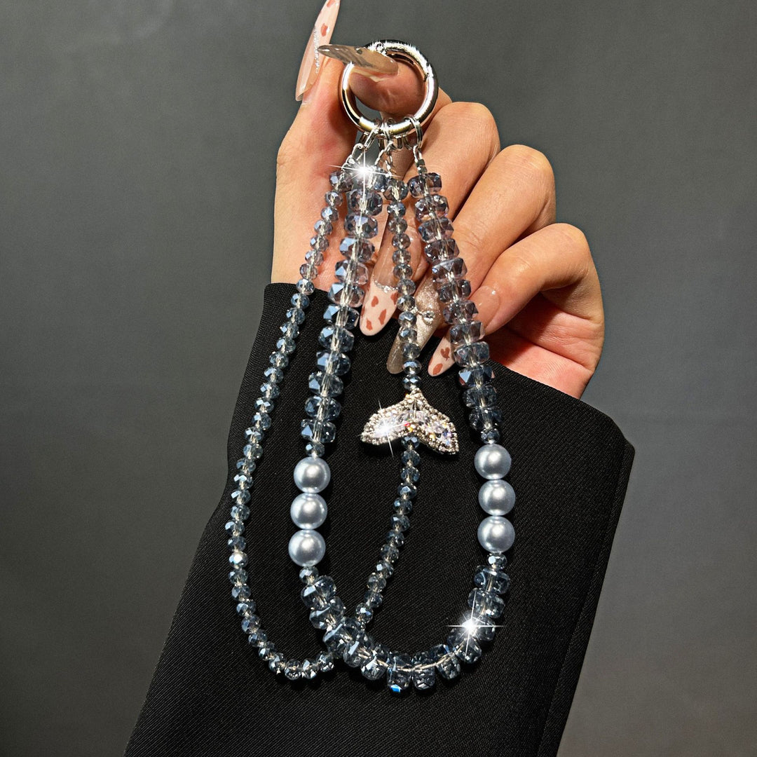 Elegante Perlen Charm Schlüsselanhänger Karnz 1790135859