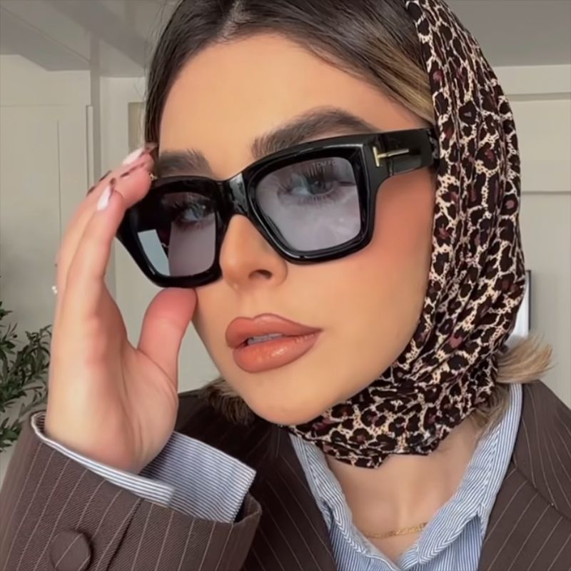Damen trendige oversized Sonnenbrille Karnz