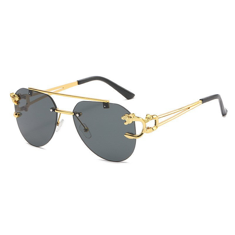 Damen Designer Sonnenbrille mit einzigartigem tierischen Akzent Karnz