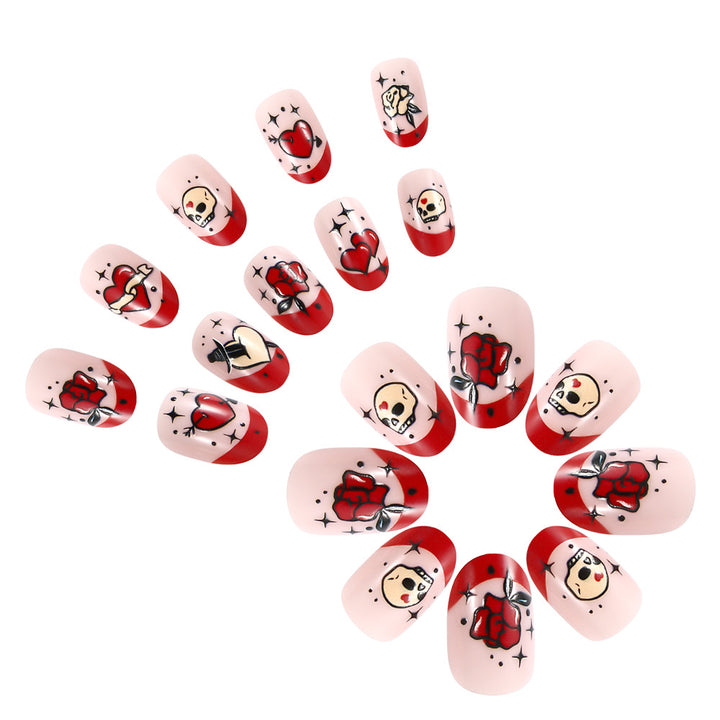 Halloween-Themen Künstlerische Press-On Nagelset Karnz