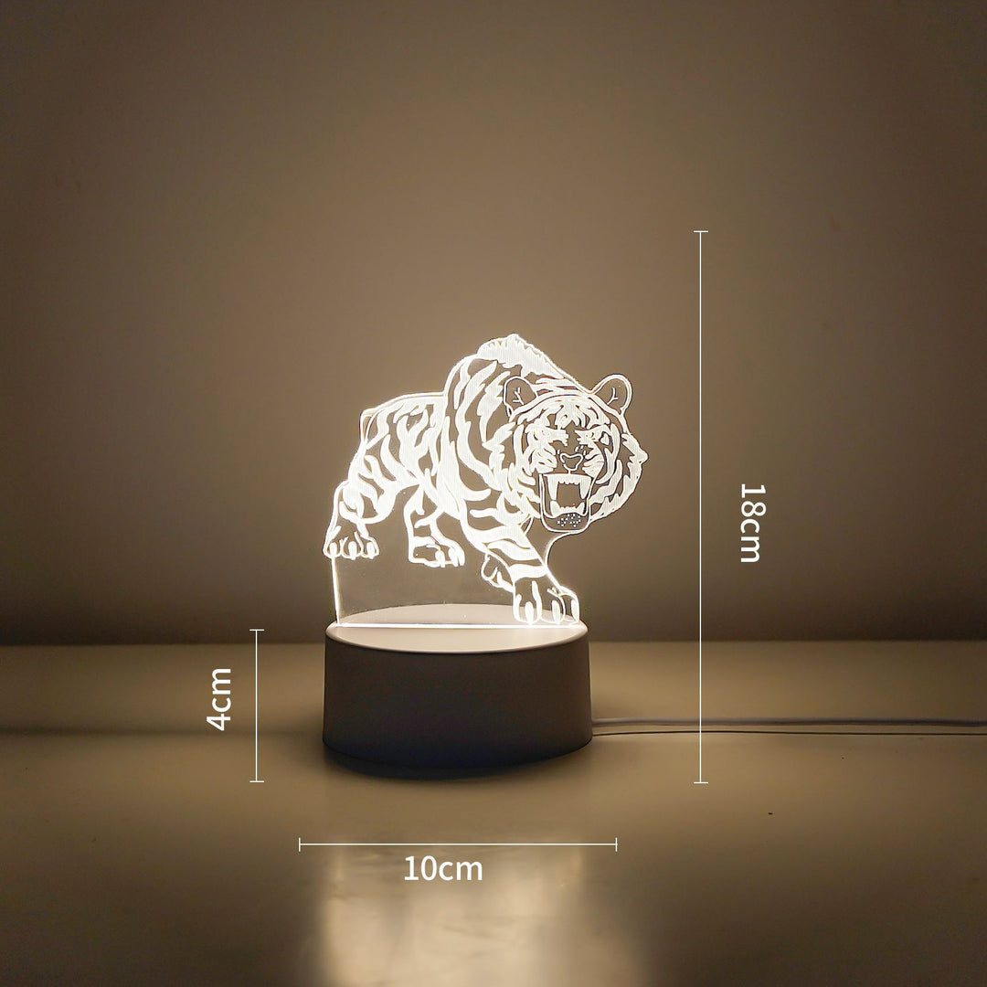 LED Tiger Figur Dekorative Lampe