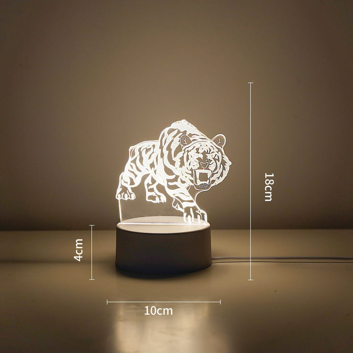 LED Tiger Figur Dekorative Lampe