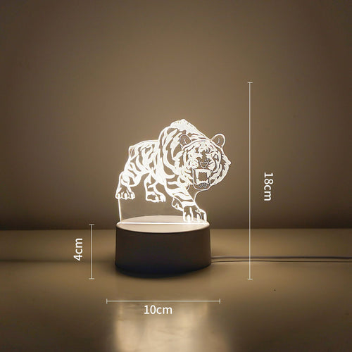 LED Tiger Figur Dekorative Lampe