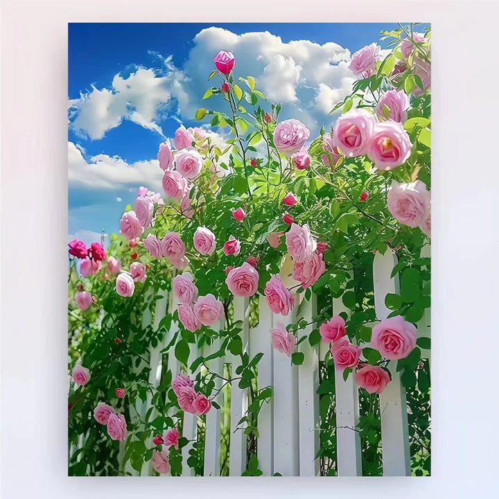 Zeitgenössischer Lotus-Blumen-Canvas-Kunstdruck Karnz