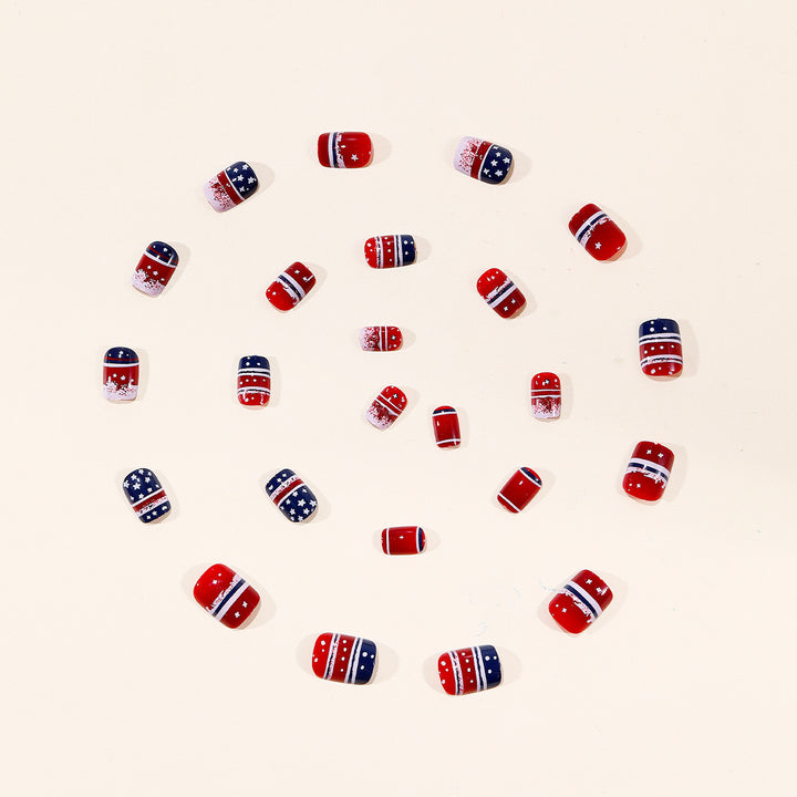 Patriotische Nagelkunst Designs Karnz