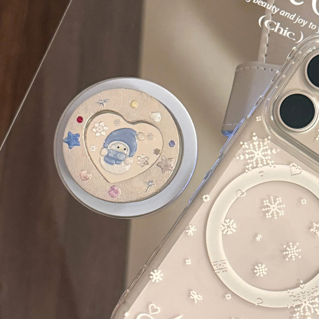 Smartphone Fingerhalter mit Wintermotiv Karnz