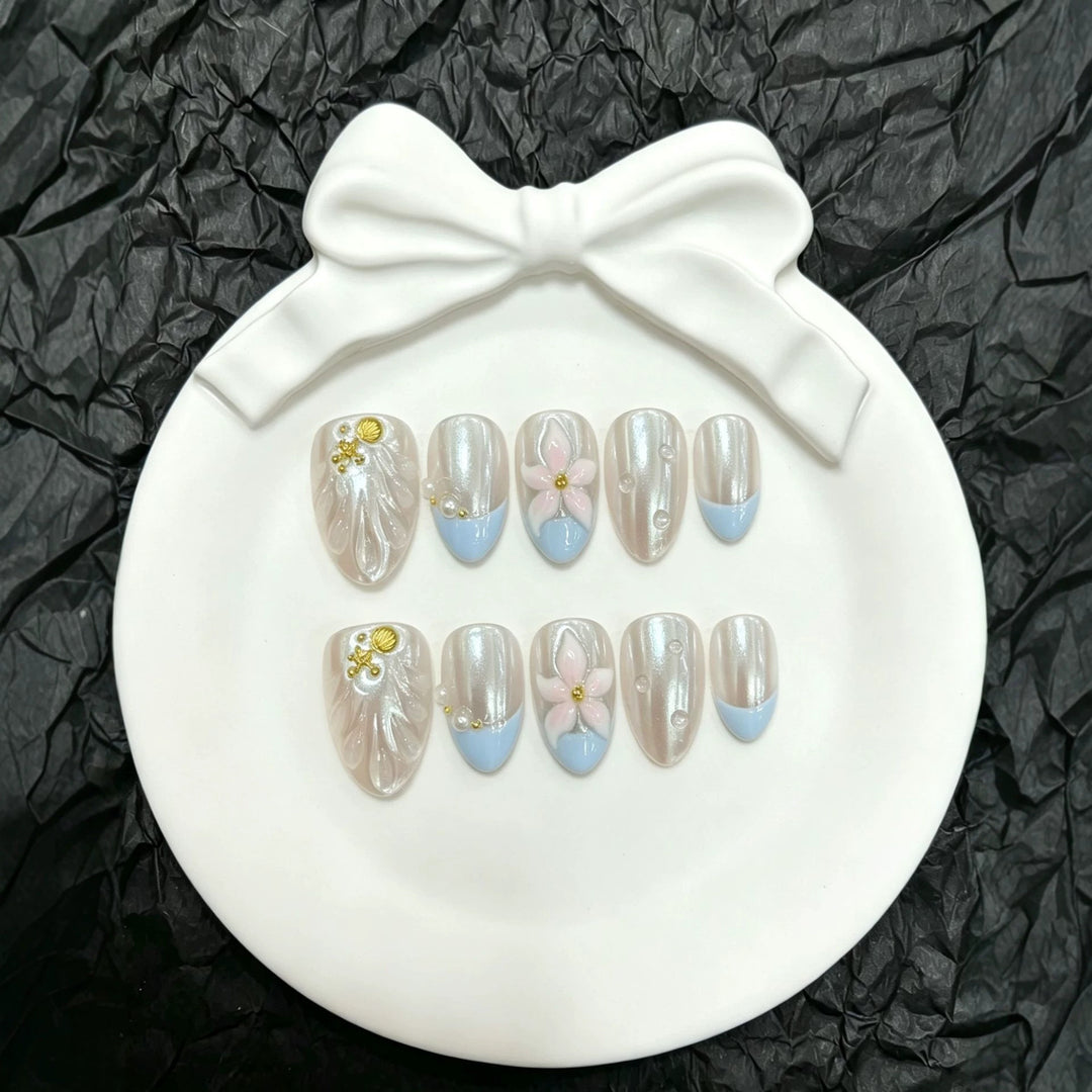 Premium Handwerklicher Press-On Nagel Set