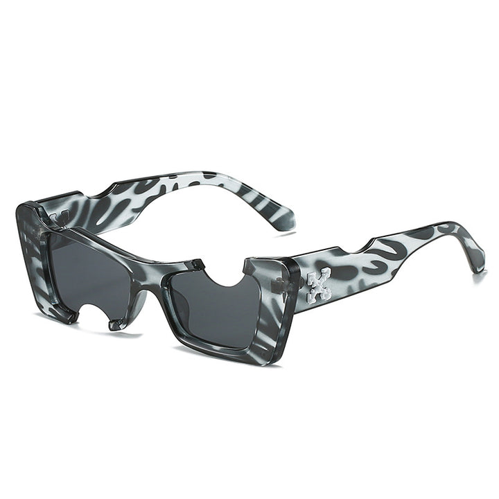 Damen übergroße geometrische Sonnenbrille Karnz