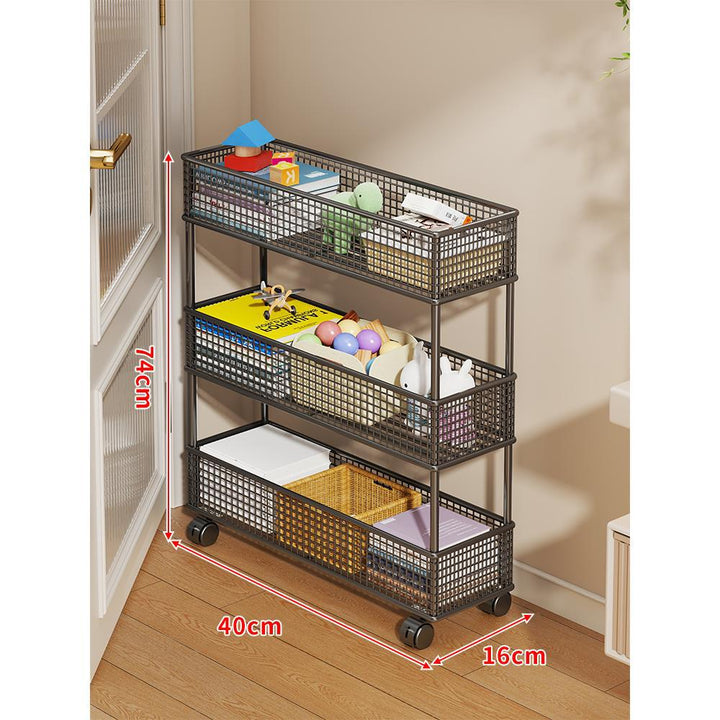 Slim Vertikaler Netzkorb Organizer Regalsystem für enge Räume