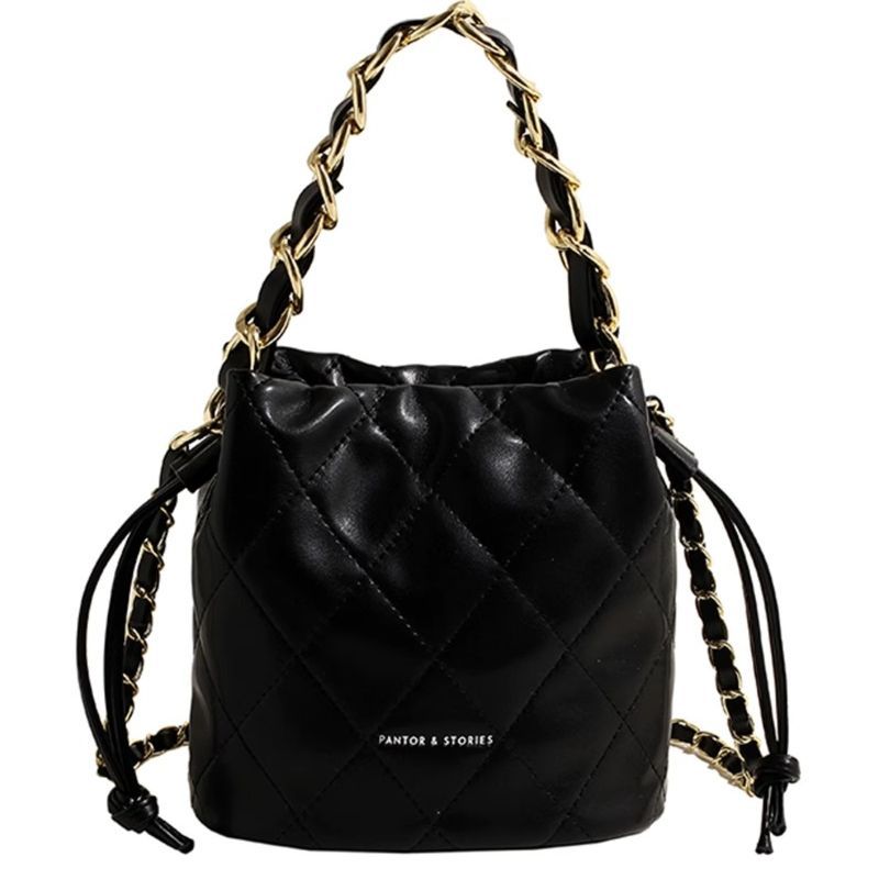 Gepolsterte Mini Eimer-Handtasche Karnz