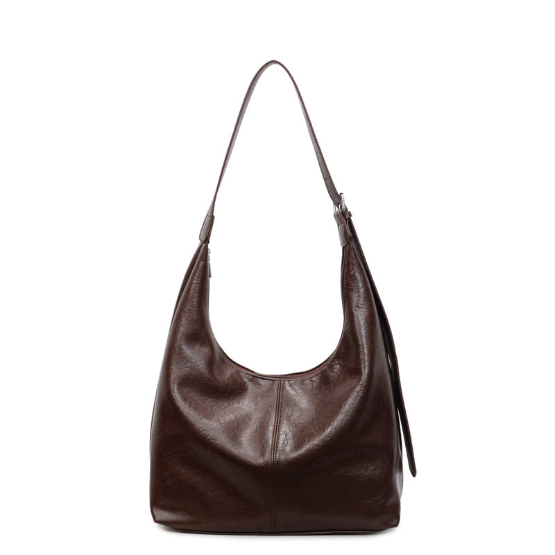 Premium Leder Slouchy Handtasche Karnz