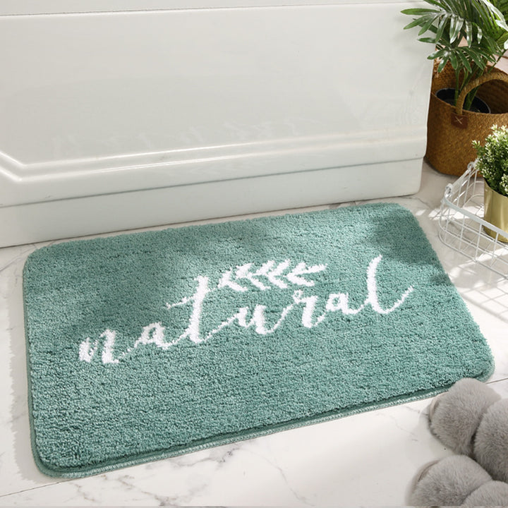 Plüschabsorbierende Memory-Schaum-Badezimmermatte mit rutschfester Rückseite