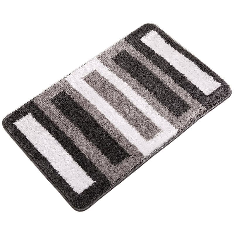 Absorbierender Streifenmuster-Badteppich