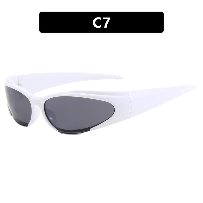 Damen Sportliche UV-Schutz-Sonnenbrille mit aerodynamischem Design Karnz