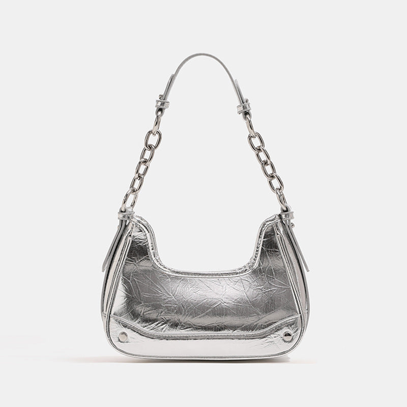 Chic Metallic Schultertasche Karnz