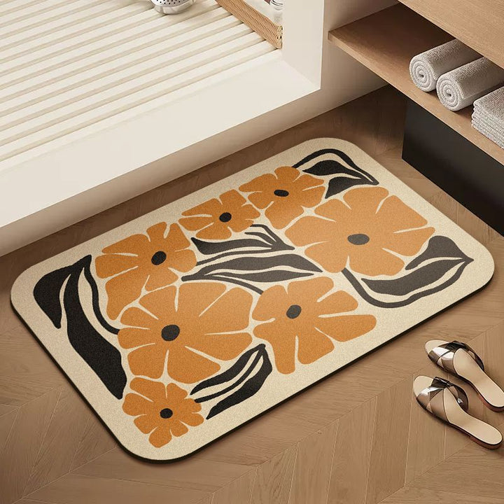 Blumenmuster Weiche Badematte