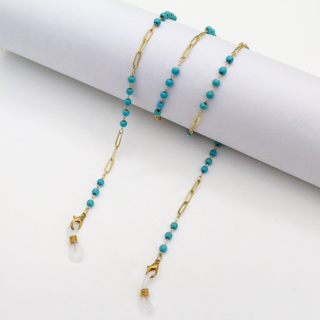 Chunky Bead Schmuck Brille Kette Karnz