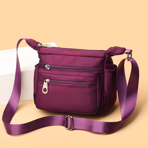 Multi-Reißverschluss Crossbody Organizer Tasche Karnz