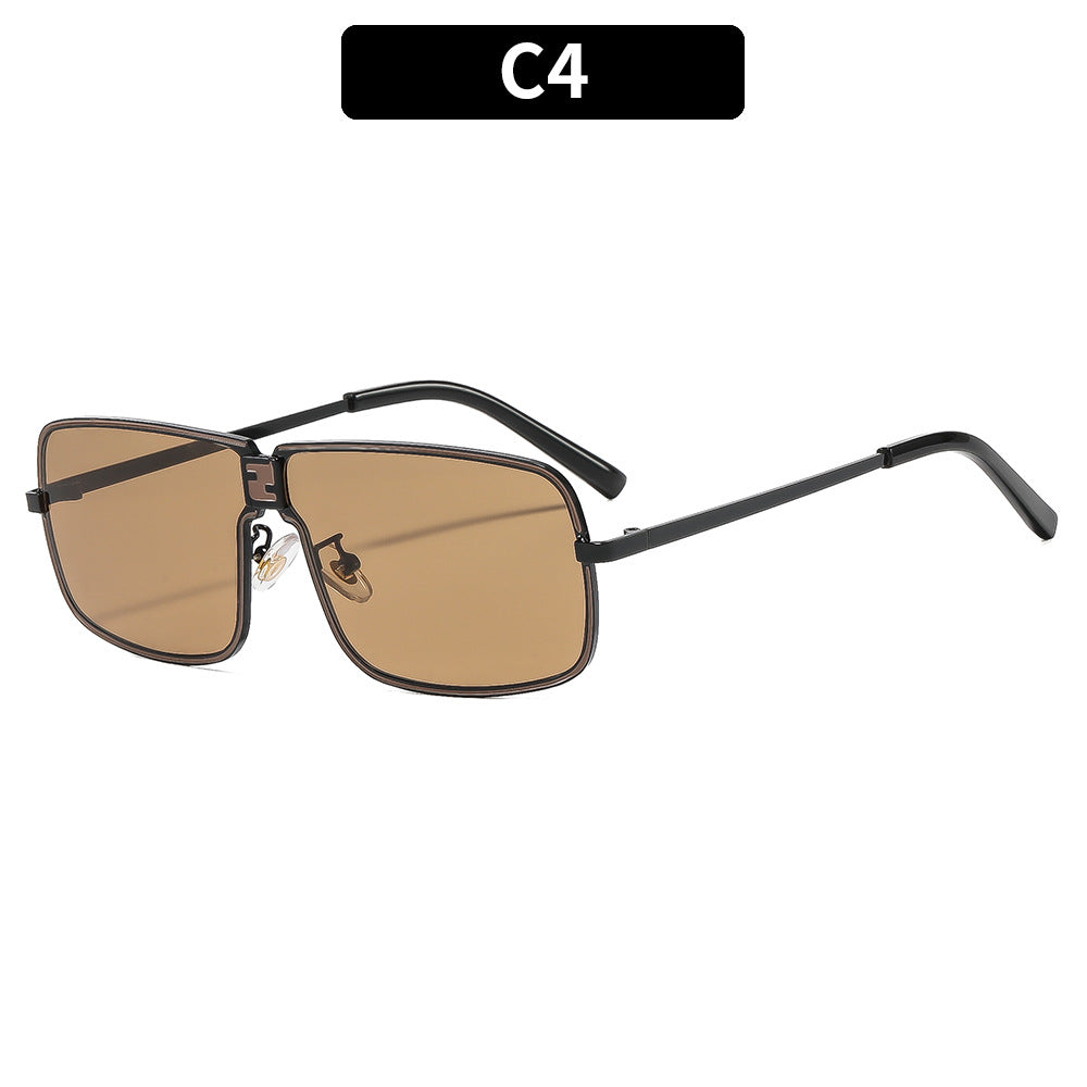 Geometrische stilvolle quadratische Sonnenbrille