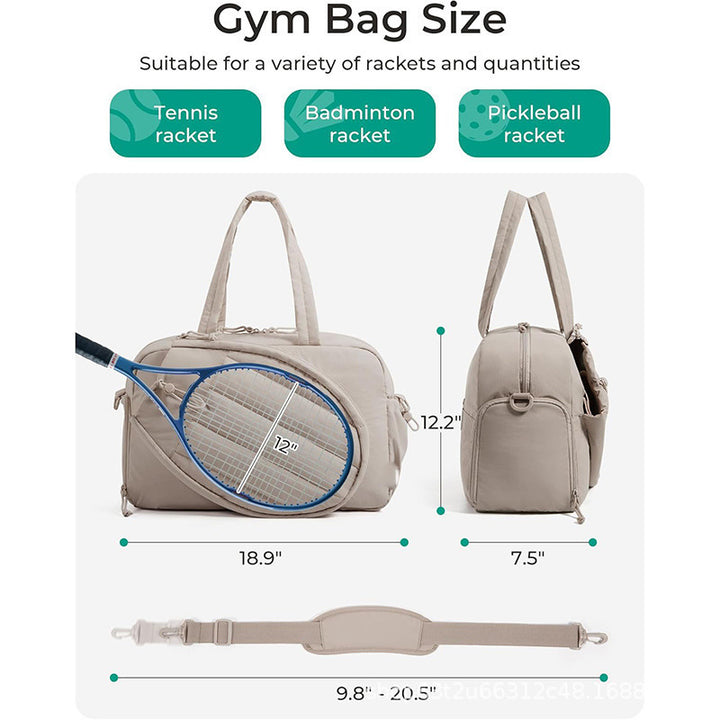 Sportliche Tennis-Tasche mit Integriertem Schläger- und Schuhfach Karnz