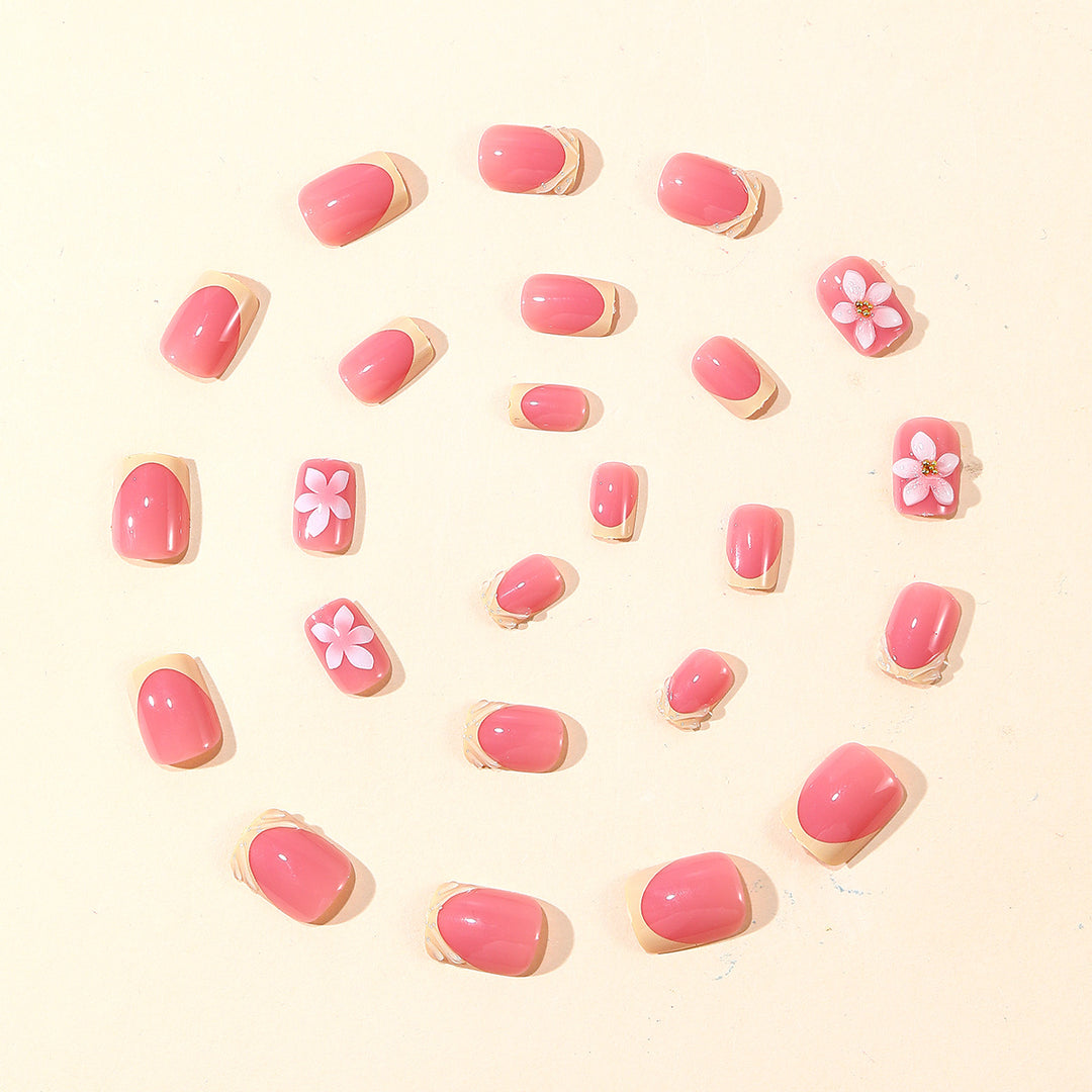 Dekorative Florale 3D Nagelkunst Erweiterungen Karnz