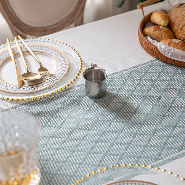 Elegante geometrische Tischdecke
