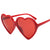 Damen Herzförmige Sonnenbrille mit stylishem Rahmen Karnz