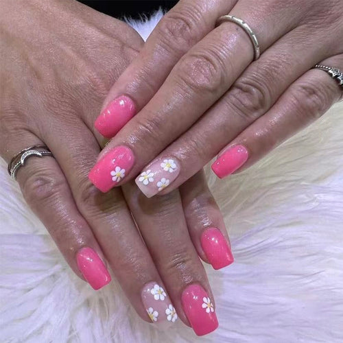 Floral Verziertes Gel-Nagelkunst-Set Karnz